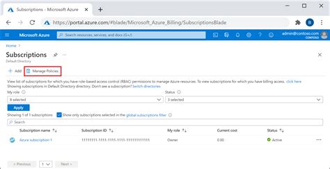 Manage a Microsoft subscription .